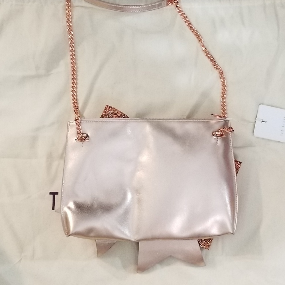 🍒NWT🍒 TED BAKER OVERSIZED BOW CLUTCH - Picture 3 of 7